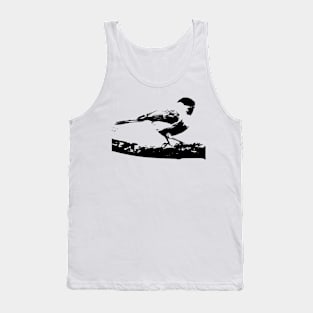 Monochrome cute bird Tank Top